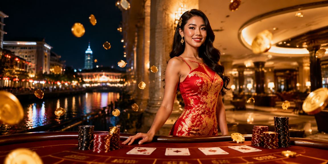 Pemain bermain Baccarat di Melaka dengan suasana kasino mewah dan penuh semangat
